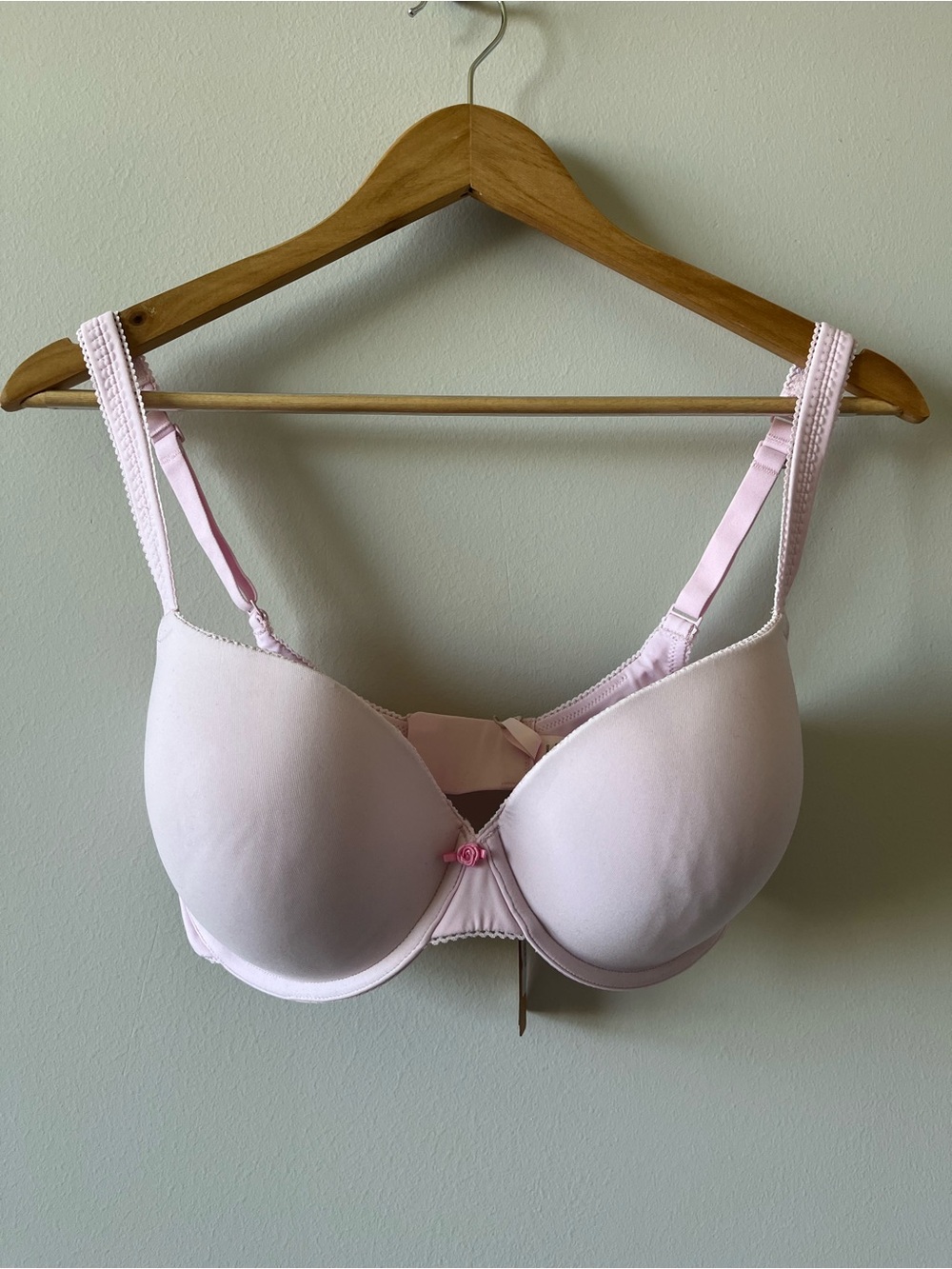 SKIMS Fits Everybody Picot Push Up Bra 34DD NWT Cherry Blossom Tonal Color